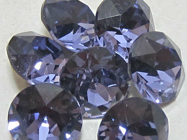 ss29 (6.14-6.2mm) 18pcs. TANZANITE POINTED BACK STAR BRIGHT Rhinestones